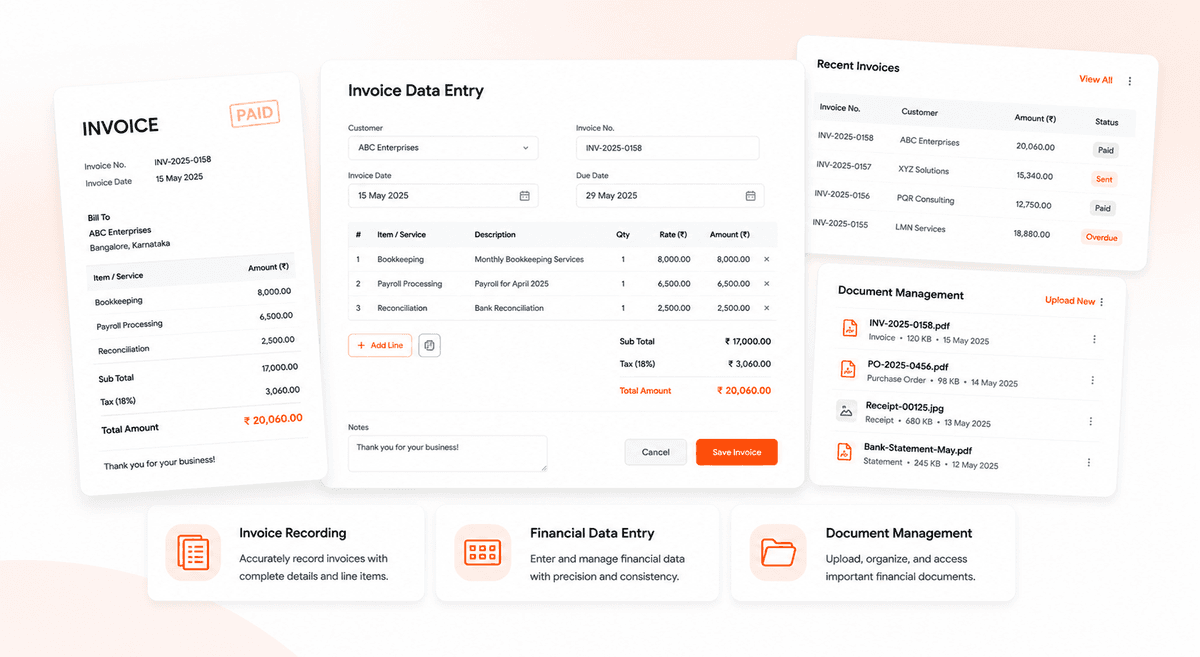 Invoice Data Entry Services