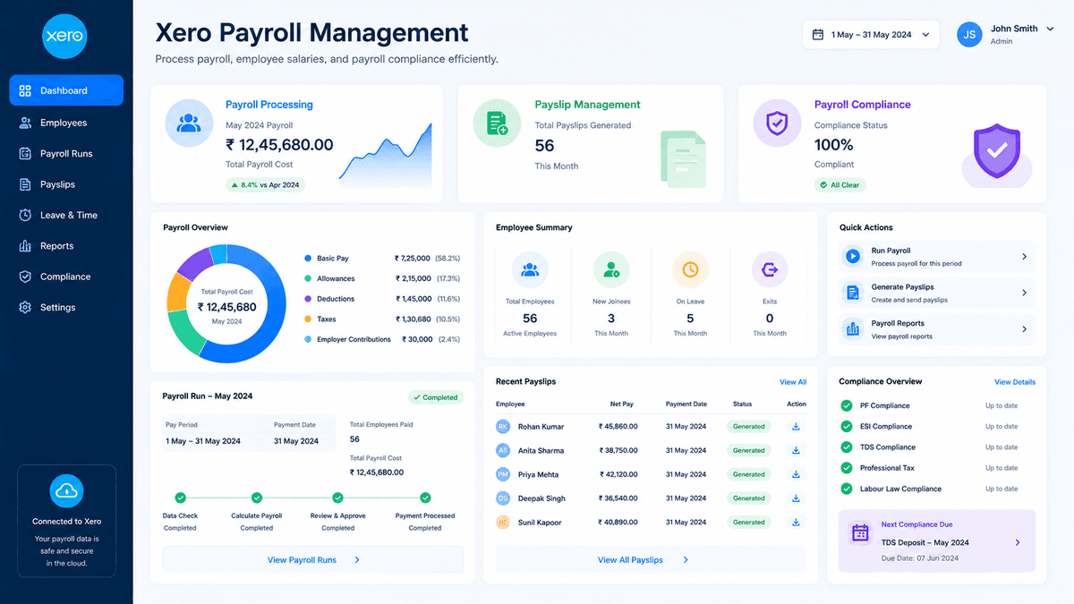 Xero Payroll Management